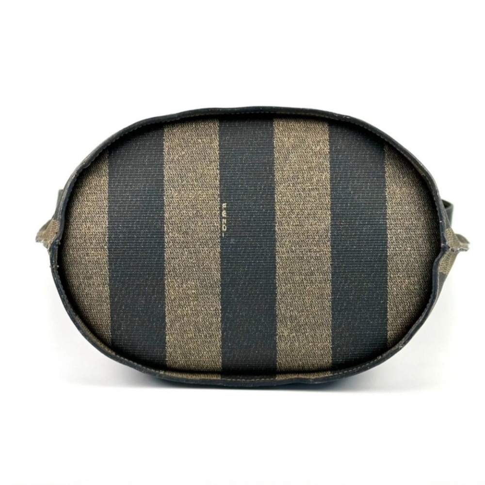 FENDI Pequin Stripe Shoulder Bag Bucket Tote Vintage - Picture 13 of 15